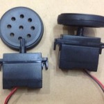 Black Gearbox Motor DC + Wheel, 200rpm