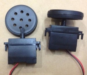 Black Gearbox Motor DC + Wheel, 200rpm