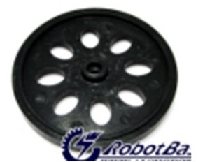 Black wheel for continuous servo