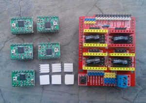 CNC Shield V3 Engraving 3D Printer + 4pcs A4988