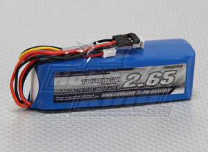 Battery Lipo Turnigy 2650mAh 3S 1C LLF Tx Pack (Futaba/JR)