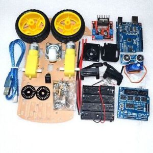 Robot arduinoo avoider avoidance smart car kit belum dirakit